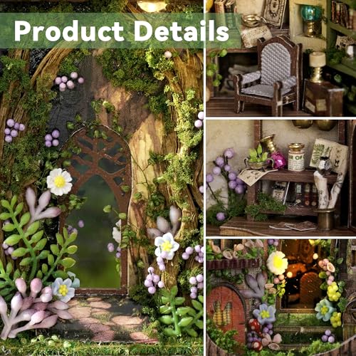 Flever Dollhouse Miniature DIY House Kit Creative Room with Furniture for Romantic Valentine's Gift (Forest Wonderland) - color: Forest Wonderland