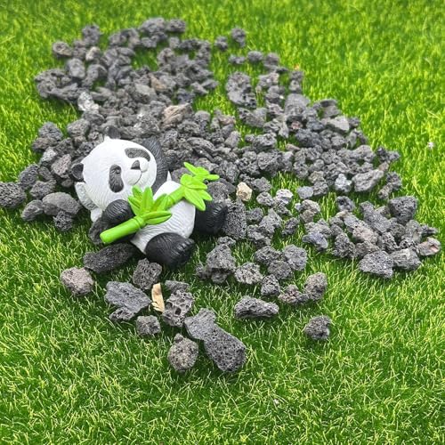 Miniature Rock Basing Kit Miniature Rock Landscape Rocks DIY Terrain Model Kit Basing Kit for Terrain Scenery Landscape Model Railroad Sand Table Material, Black - color: Black