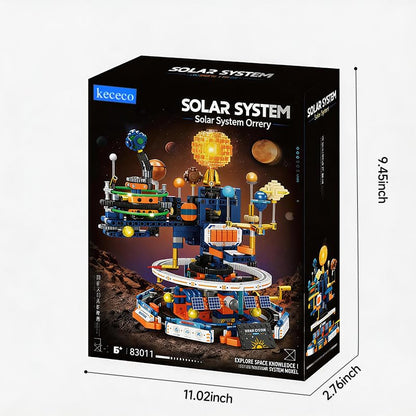 Solar System Globe Building Set, 1140 Pcs STEM Planet Assembly Model for Teens