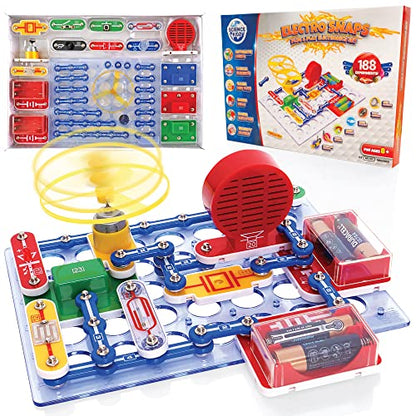 Science Kidz Electronics Kit - 188 Science Experiments Set for Kids