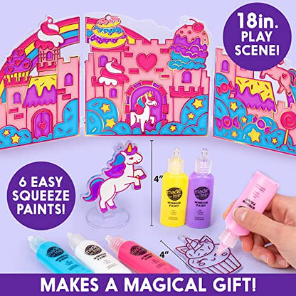 Made By Me Create Your Own Window Art Kit, Unicorn Window Art Worlds - style: Unicorn