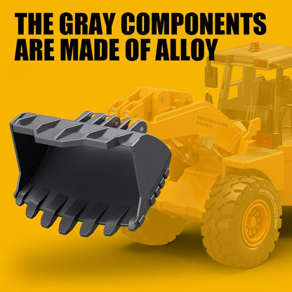 Pupu Pig Construction Toys, Metal Bulldozer Toy for Boy Gifts, Yellow, 3+ - color: Metal Bulldozer Toy - Yellow