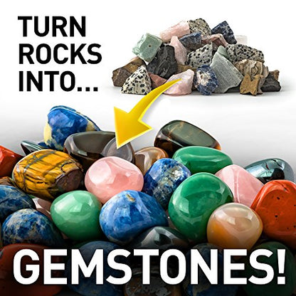 National Geographic Hobby Rock Tumbler Bundle for Kids and Adults - style: Hobby Kit with 2 lbs. Rocks