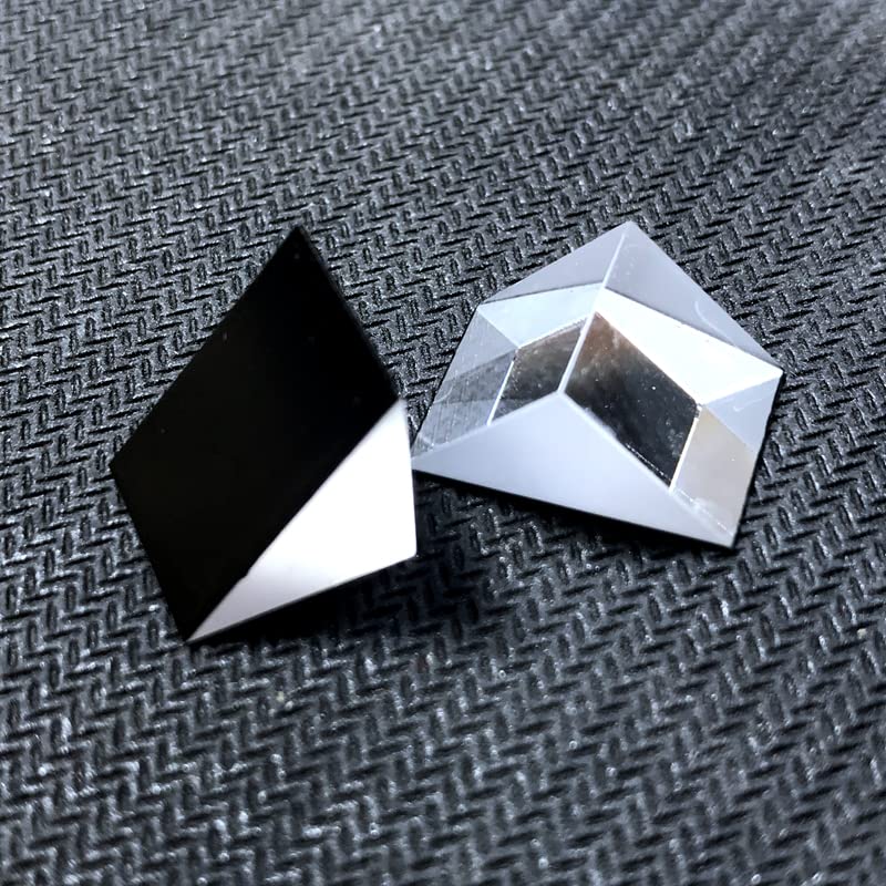 Right Angled Triangular Prism, N-BK7 (K9) Optical Components Glass for Precision Instruments Excellent, Physics, Light Refraction & Wavelength Experiments - size: 10MM