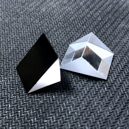 Right Angled Triangular Prism, N-BK7 (K9) Optical Components Glass for Precision Instruments Excellent, Physics, Light Refraction & Wavelength Experiments - size: 10MM