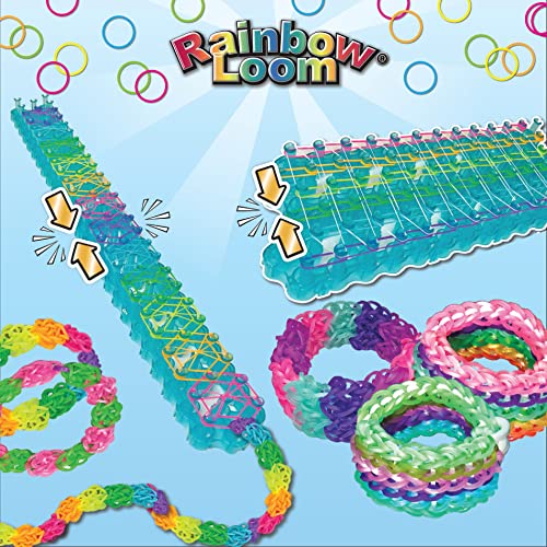 Rainbow Loom Duo Combo with 4,000 Jewel Rubber Bands & Organizer Case