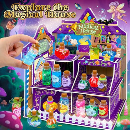 Fairy Magic Potions Kit for Kids with Magical House, Potions Craft Age 6-10