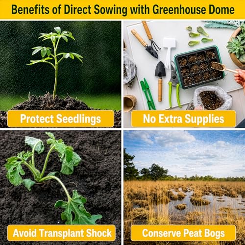 Kids Sunflower Garden Kit – Grow Your Own Sunflowers from Seeds with Greenhouse Germination Domes & Grow Rings, Non-GMO Seeds, BPA-Free | Gardening Gift for Kids & Families, Made in USA - color: Sunflower