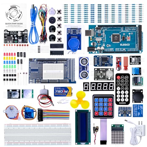 ELEGOO Mega 2560 R3 Project The Most Complete Starter Kit with Tutorial - size: Mega 2560 Most Complete Starter Kit