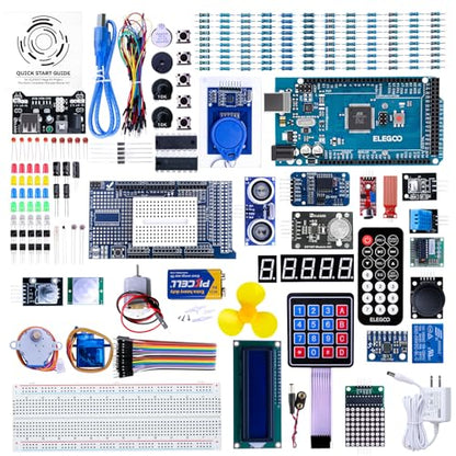 ELEGOO Mega 2560 R3 Project The Most Complete Starter Kit with Tutorial - size: Mega 2560 Most Complete Starter Kit