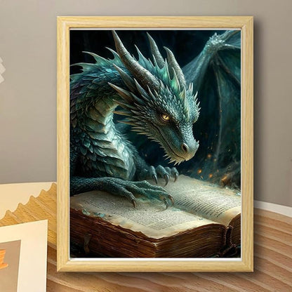 Ekuxom 5D Diamond Art Kits for Adults-Dragon Diamond Painting - color: Dragon-4