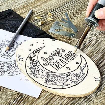 ArtSkills Wood Burning Kit for Beginners - 48 Piece Woodburning Gift Set