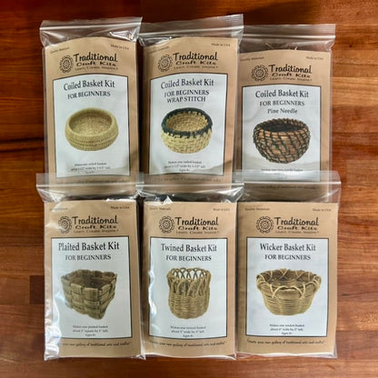 Traditional Craft Kits Beginner Basket Weaving Kit Set of 6