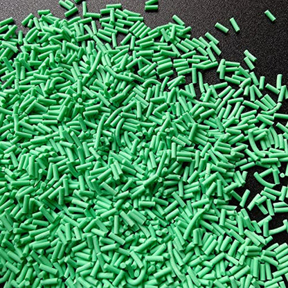 50g Fake Sprinkles Resin Sprinkles Fake Candy Sprinkles Clay Sprinkles Polymer Sprinkles Polymer Clay Slices for Nail Art DIY Crafts Cake Phone Case(7-Green) - color: 17-Green