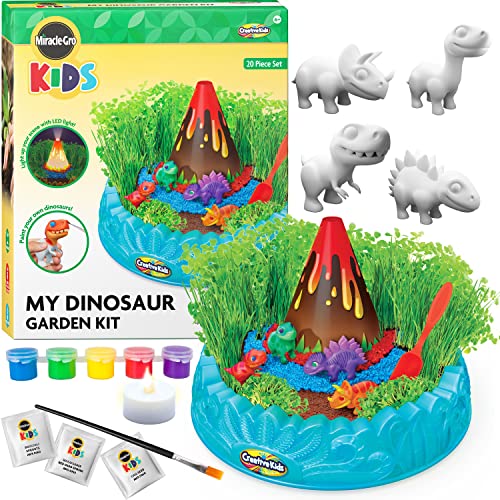 Creative Kids Miracle GRO Dinosaur Garden Kit, Multicolor - style: Dinosaur Garden