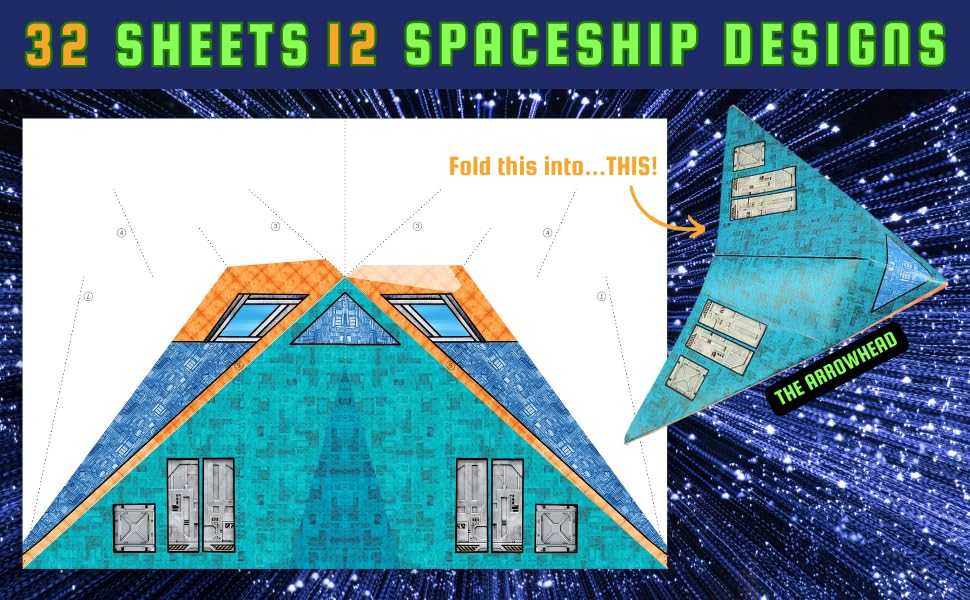 Star Fleet Paper Airplanes for Kids: Paper Spaceplanes That Really Fly!