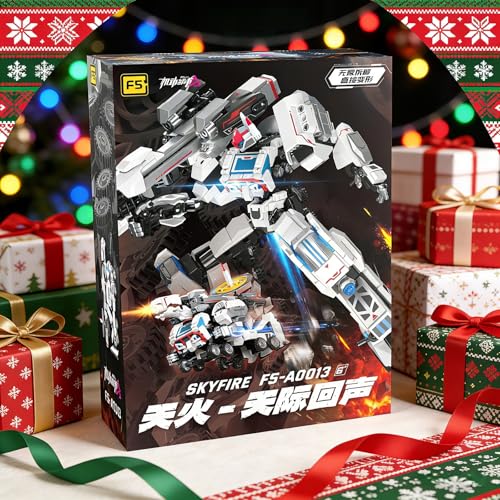 Transform Building Block Set, Lunar Rover Mech Brick Movable Joints Construction Toy 646PCS Creative Collectible Action Figure Model Kit for Kids Ages 6+