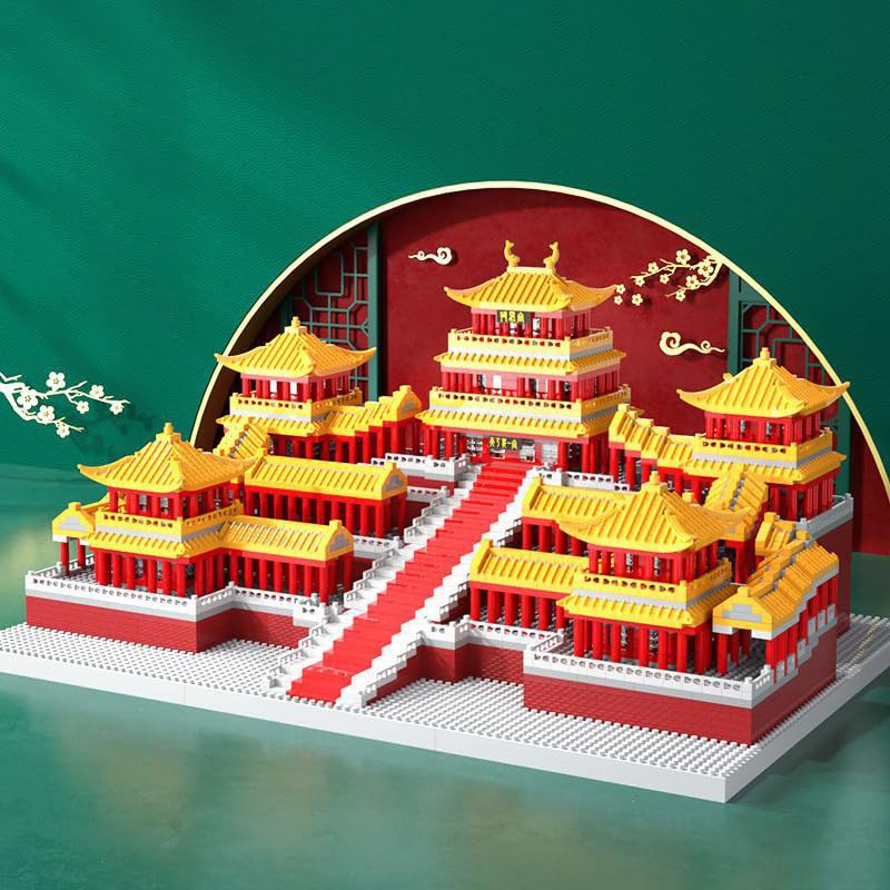 Chinese Architecture Micro Building Bricks Model Kit for Adults
