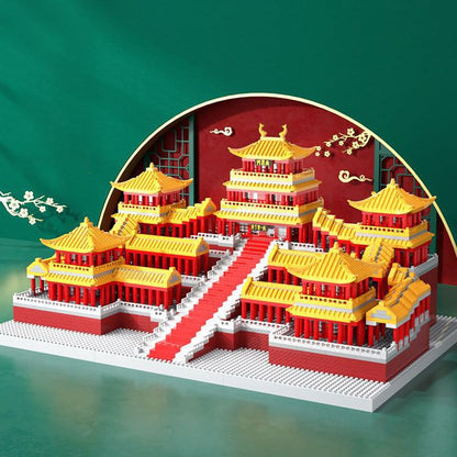 Chinese Architecture Micro Building Bricks Model Kit for Adults