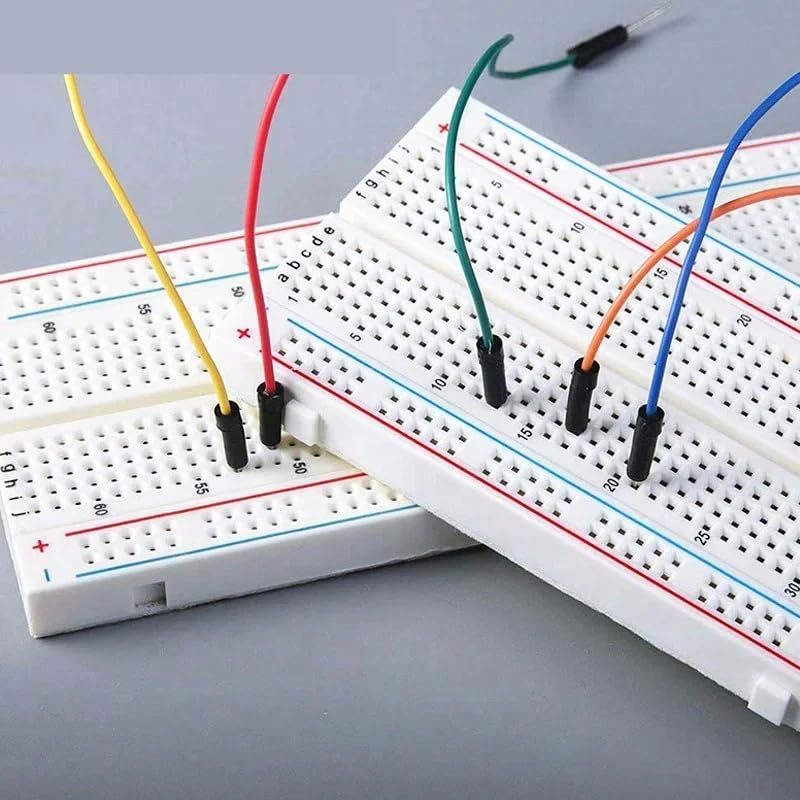 Solderless Breadboards 400 Tie Points + 840pcs Connecting Line Cables for Arduino Prototyping Circuit DIY Electronic Project - color: 1pcs400TieBreadboard-LineCable840pcs