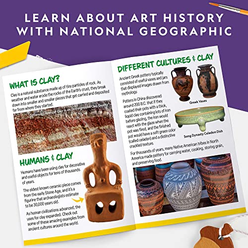 National Geographic Air-Dry Modeling Clay Arts and Crafts Kit for Kids - style: Air-dry Clay Pottery Kit