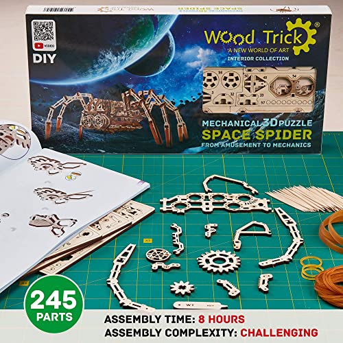 Wood Trick Spider 3D Wooden Puzzles for Adults to Build