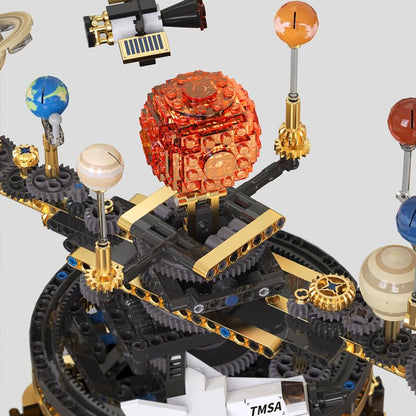 Electric Solar System -Building Blocks,1098 PCS STEM Space Model for Adults - color: Solar System
