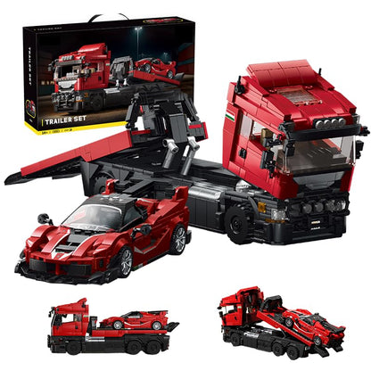 Monster Truck Tow & Sports Car Building Set for Adult 1728PCS - style: Monster Truck Sports Car