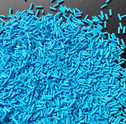 EHOPE 50g Fake Sprinkles Resin Sprinkles Fake Candy Sprinkles Clay Sprinkles Polymer Sprinkles Polymer Clay Slices for Nail Art DIY Crafts Cake Phone Case(4-Blue) - color: 14-Blue