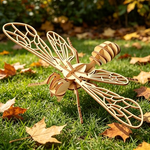 3D Wooden Honey Model, DIY Assembly Kit, Laser Cut Wood Structure, No Glue Interlocking Wooden Pieces, Precision Wood Parts Desk Decor Home Display Stress Relief