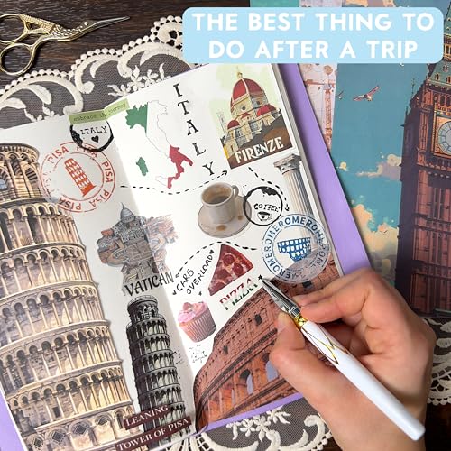 Travel Stickers for Scrapbooking & Journaling - Travel Scrapbook Supplies - color: Tales of Travel