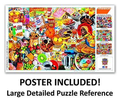 MasterPieces - 1000 Piece Jigsaw Puzzle, Breakfast of Champions, Fun for Adults, Family, Kids, Non-Glare Finish, 19.25" x 26.75" - size: 1000 Piece