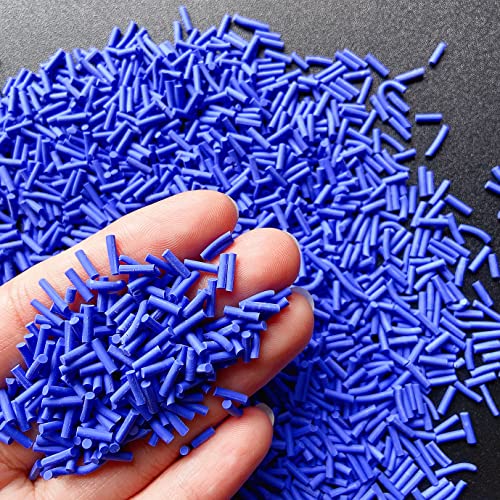 EHOPE 50g Fake Sprinkles Resin Sprinkles Fake Candy Sprinkles Clay Sprinkles Polymer Sprinkles Polymer Clay Slices for Nail Art DIY Crafts Cake Phone Case(11-Dark Blue） - color: 21-Dark Blue