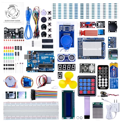 ELEGOO UNO R3 Project Most Complete Starter Kit, Compatible with Arduino