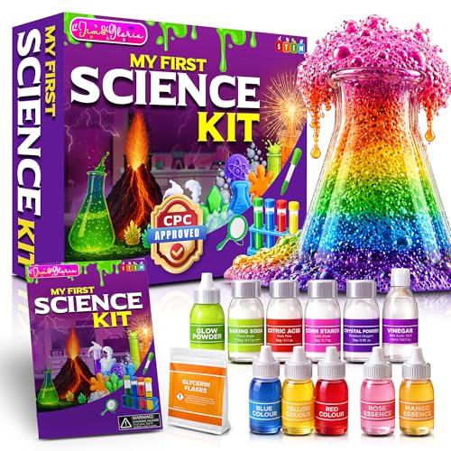 Jim&Gloria Science Kits for Kids Age 5-7 8-12 Year Old Birthday Gifts for Girls Boys, Learning & Educational Toys, Stem Toys, Chemistry Set, Science Experiments for Kids Volcano Projects