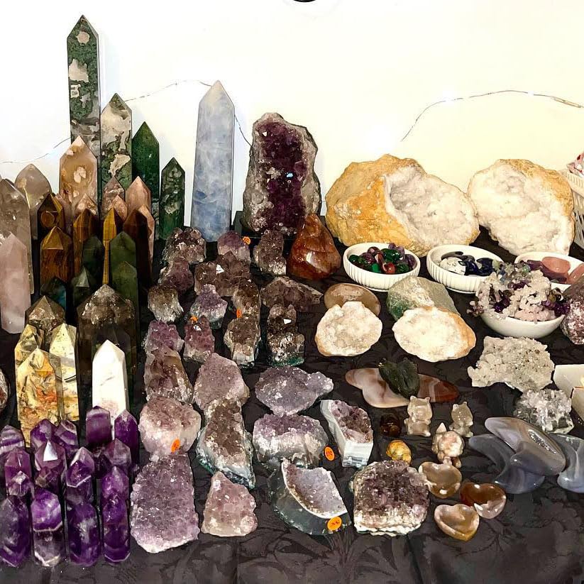1-6lb Crystal Mystery Box - Surprise Selection of Healing Stones, Worry Stones, Raw Crystals & More (4lb) - size: 4lb