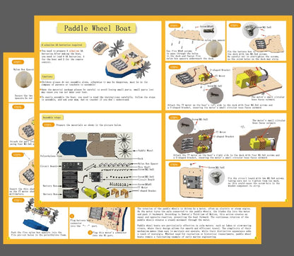 RC Boat, Building Kit for Kids Ages 8-12, Paddle Boat, STEM Science Kit for Boys & Girls