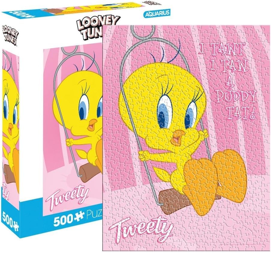 Looney Tunes Jigsaw Puzzle for Adults, Ages 16+ - Single Pack Bundle