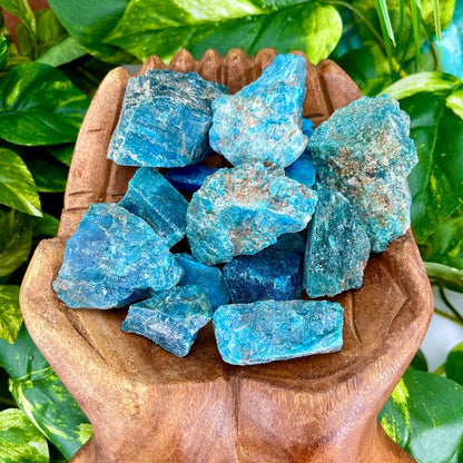 Zenkeeper 1Lb Apatite Crystal Stone Natural Raw Stones & Fountain Rocks for Tumbling, Cabbing, Polishing, Wire Wrapping, Wicca & Reiki Crystal Healing - color: Apatite