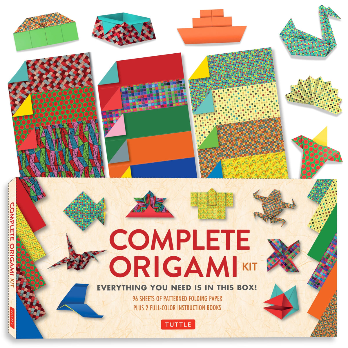 Complete Origami Kit: [Kit with 2 Origami How-to Books, 98 Papers, 30 Projects] This Easy Origami for Beginners Kit is Great for Both Kids and Adults